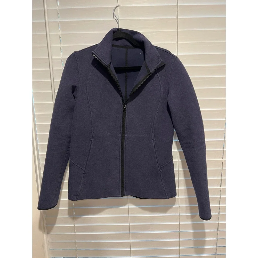 Lululemon Define Jacket Women's Size 8 Blue Full Zip‎ Athletic Fitted